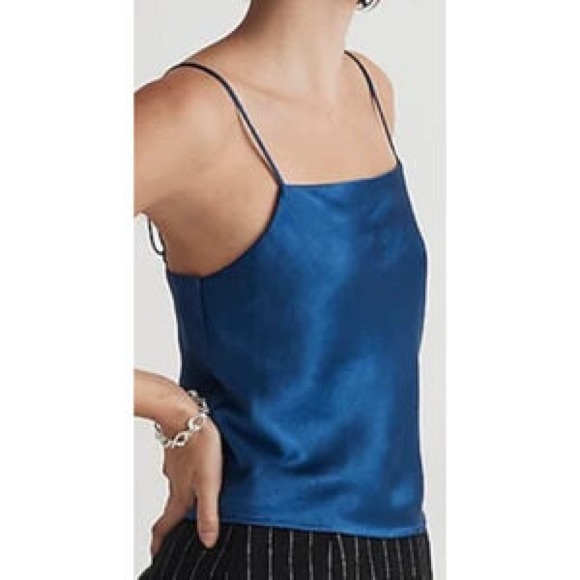 Madewell blue satin cami top‎ XXS - Picture 1 of 5